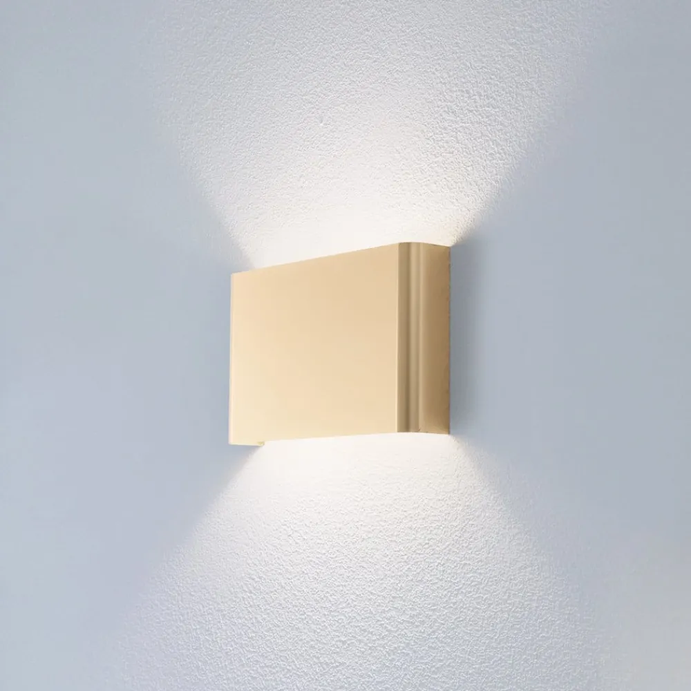 Gang|Pendellamper ^ Nowodvorski Lighting Væglampe Haga, guldfarvet, metal, 25 cm bred, G9