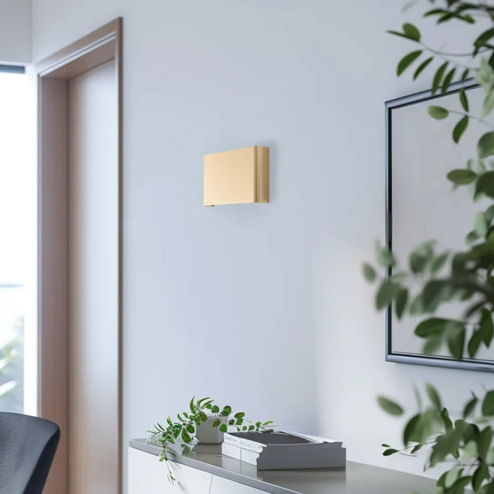 Gang|Pendellamper ^ Nowodvorski Lighting Væglampe Haga, guldfarvet, metal, 25 cm bred, G9