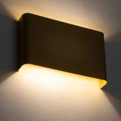 Gang|Pendellamper ^ Nowodvorski Lighting Væglampe Haga, guldfarvet, metal, 25 cm bred, G9