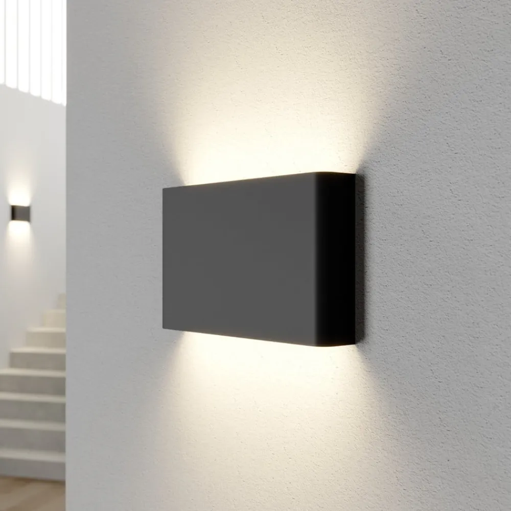 Nowodvorski Lighting Væglamper|Væglamper > Væglampe Haga, 3 stk., grafit, G9, op/ned, 15 cm høj