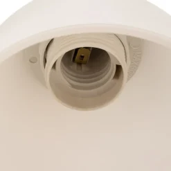 Væglamper ^ Lamkur Væglampe Haro med glasskærm, eg/hvid
