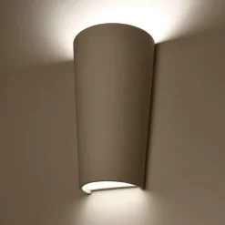 SOLLUX LIGHTING Væglamper > Væglampe Ice up and down i keramik i hvid