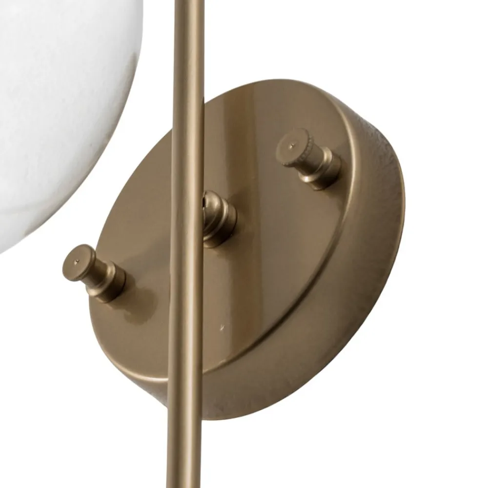 Gang|Pendellamper ^ Opviq Væglampe Jewel, guldfarvet, glas, højde 36 cm, E14