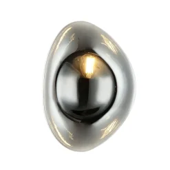 Zambelis Væglamper > Væglampe 22048, kromfarvet, glas, højde 27,5 cm, E14