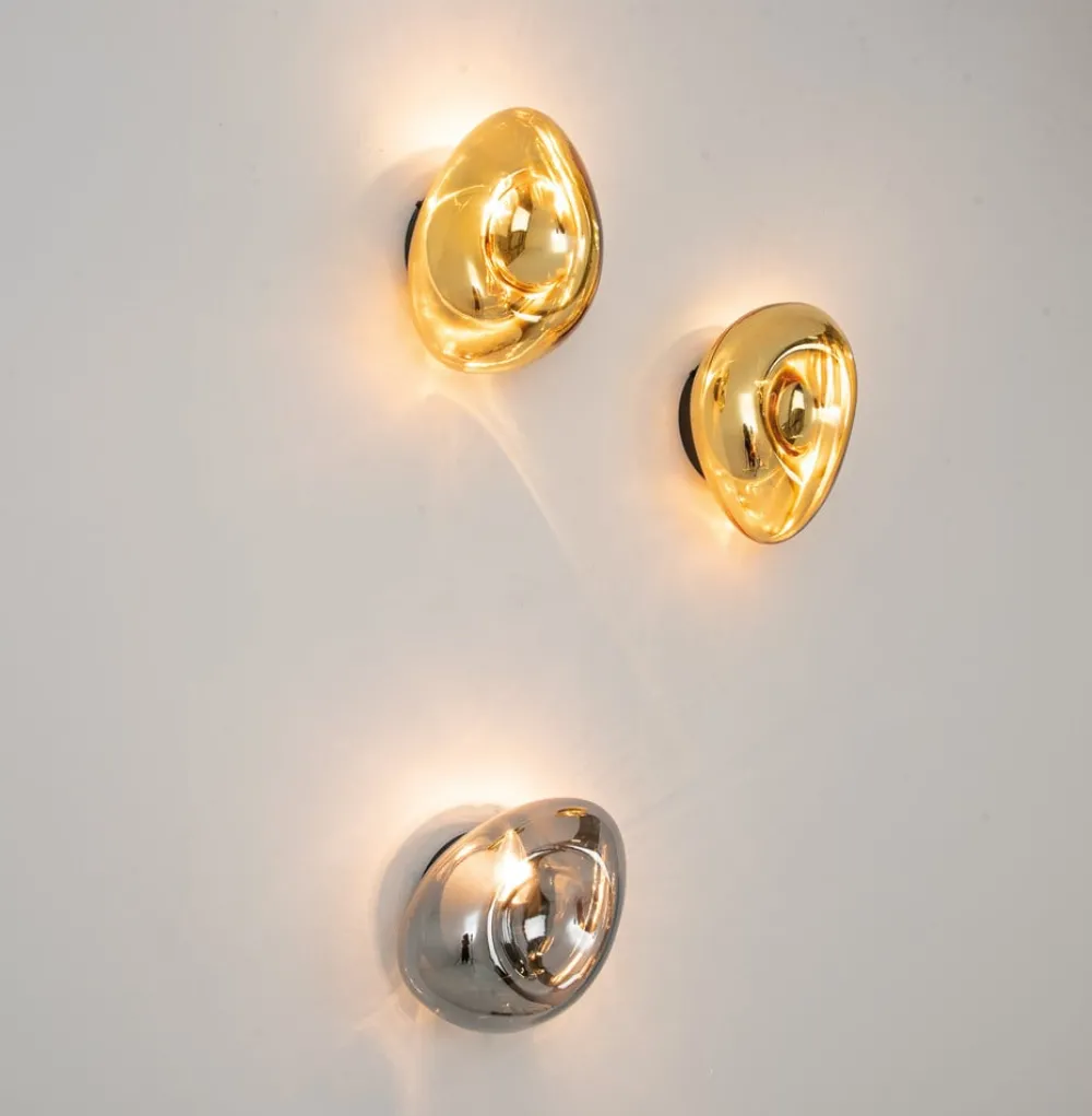 Zambelis Væglamper > Væglampe 22048, kromfarvet, glas, højde 27,5 cm, E14