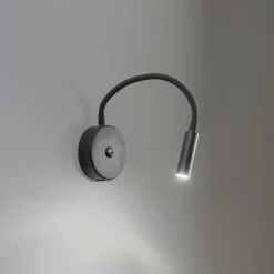 TK Lighting Væglamper > Væglampe Lagos USB, 27 cm, sort, læselampe, G9