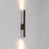 Væglamper ^ Nowodvorski Lighting Væglampe Laser, brun, metal, 40 cm høj, G9