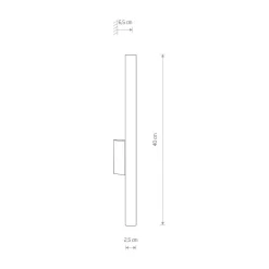 Nowodvorski Lighting Væglamper > Væglampe Laser, kobberfarvet, metal, 40 cm høj, G9