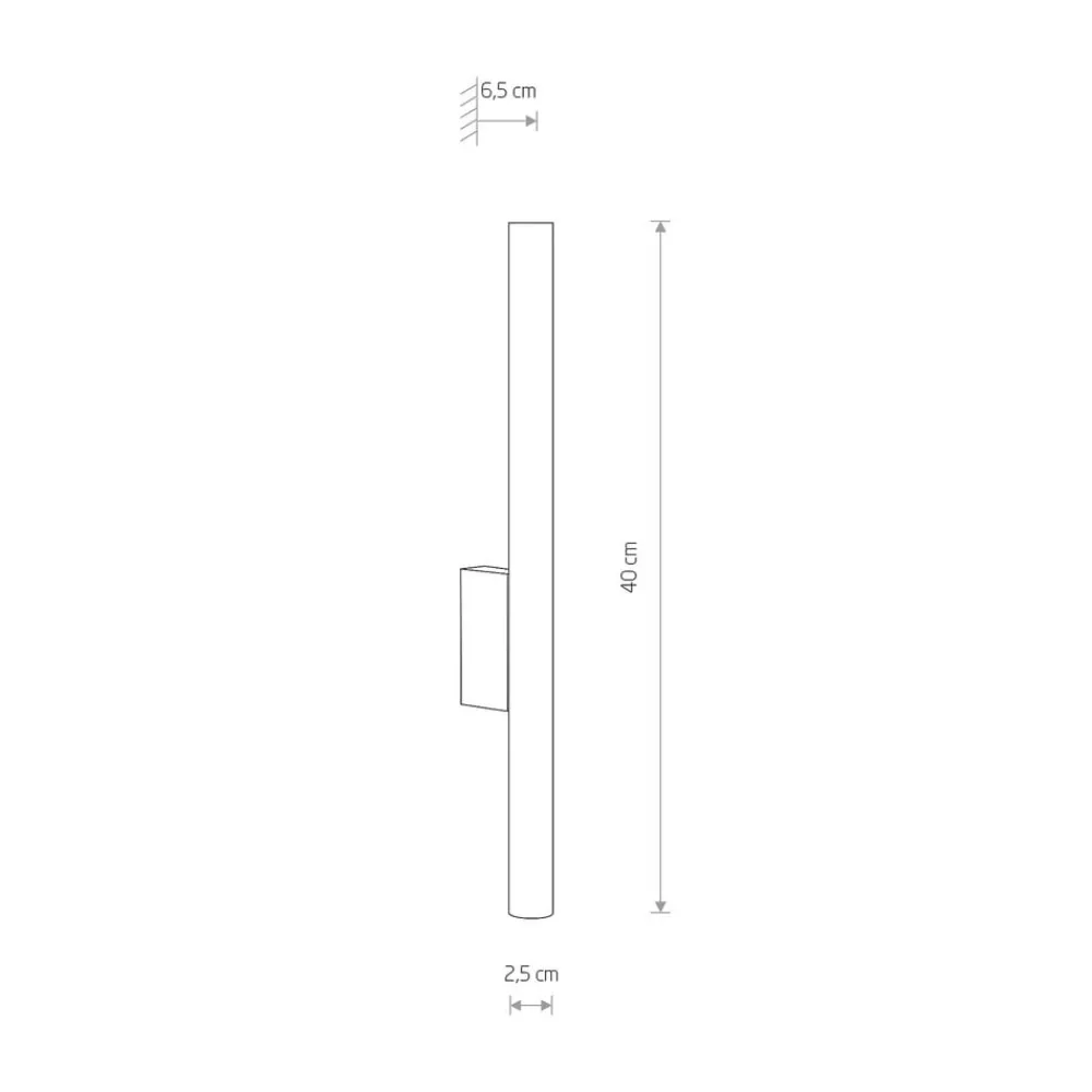 Nowodvorski Lighting Væglamper > Væglampe Laser, kobberfarvet, metal, 40 cm høj, G9