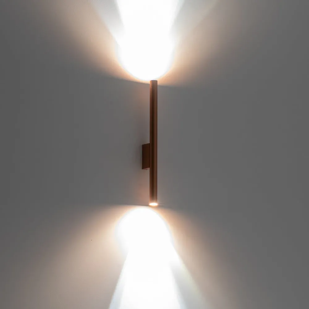 Nowodvorski Lighting Væglamper > Væglampe Laser, kobberfarvet, metal, 40 cm høj, G9