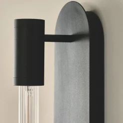 DESIGN BY US Væglamper > Væglampe Liberty Double, sort, 2 lyskilder, højde 83 cm