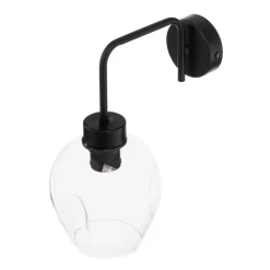 EMIBIG LIGHTING Væglamper > Væglampe Lukka, 1 lyskilde, sort/klar