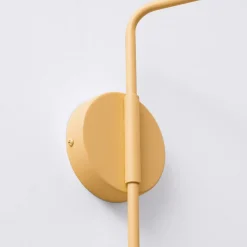 Væglamper|Væglamper ^ SOLLUX LIGHTING Væglampe LYS, guldfarvet, Ø 14 cm, metal, stik, E14