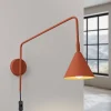 SOLLUX LIGHTING Væglamper|Væglamper > Væglampe LYS, okker, Ø 14 cm, metal, stik, E14