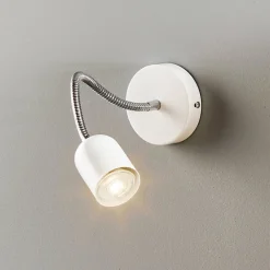 Eko-Light Væglamper > Væglampe Maxi med fleksibel arm, hvid