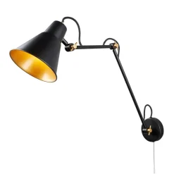 Searchlight Væglamper > 7403 væglampe med 3 led, sort, guld