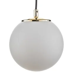 Væglamper ^ EMIBIG LIGHTING Væglampe Ognis K1 med kugleformet skærm, sort/guld