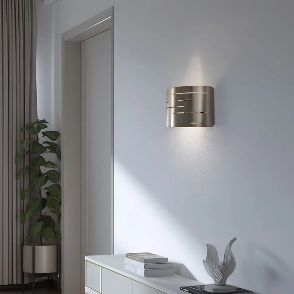 Opviq Gang|Pendellamper > Væglampe Oisin, guld, metal, højde 22 cm, E27