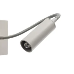 Væglamper ^ Argon Væglampe Ojos, creme, læselampe, justerbar, 33 cm, G9
