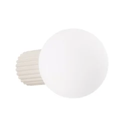 Væg- Og Spejllamper ^ SOLLUX LIGHTING Væglampe ORBI, beige, glas/metal, Ø 12 cm, IP44, G9