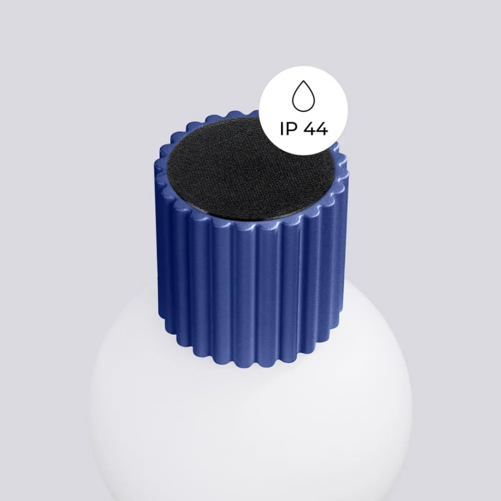 SOLLUX LIGHTING Gang|Pendellamper > Væglampe ORBI, ultramarin, glas/metal, Ø 12 cm, IP44, G9