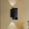 SOLLUX LIGHTING Væglamper > Væglampe Pako af to stålplader i sort
