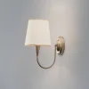Opviq Gang|Pendellamper > Væglampe Pardo, messing, metal/stof, højde 31 cm, E27