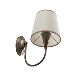Opviq Gang|Pendellamper > Væglampe Pardo, messing, metal/stof, højde 31 cm, E27