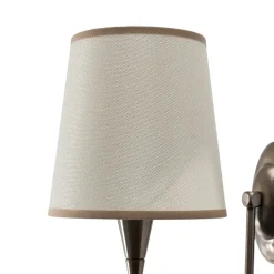 Opviq Gang|Pendellamper > Væglampe Pardo, messing, metal/stof, højde 31 cm, E27