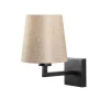 Opviq Væglamper|Væglamper > Væglampe Profil, sort/creme, metal/stof, højde 30 cm