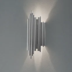 Opviq Væglamper|Væglamper > Væglampe Reis, krom, metal, højde 50 cm