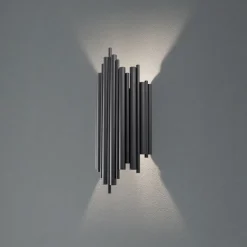 Væglamper|Væglamper ^ Opviq Væglampe Reis, sort, metal, højde 50 cm