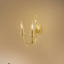 Euluna Væglamper > Væglampe Retro, 2 lyskilder, guld