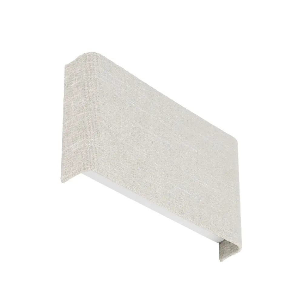 Væglamper|Væglamper ^ Nowodvorski Lighting Væglampe Santana B, creme, tekstil, bredde 25 cm, G9