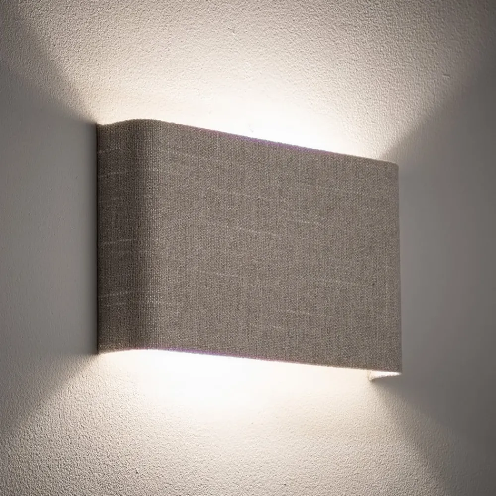 Væglamper|Væglamper ^ Nowodvorski Lighting Væglampe Santana B, creme, tekstil, bredde 25 cm, G9