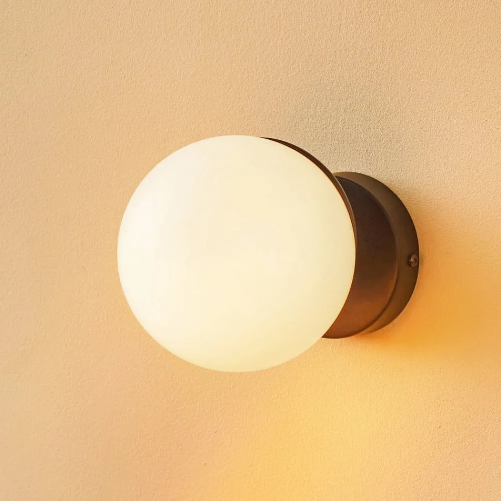 Eko-Light Væglamper|Væglamper > Væglampe Sfera 1 lyskilde glas/sort