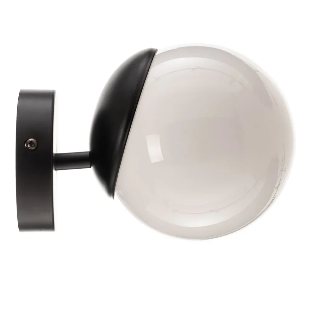 Eko-Light Væglamper|Væglamper > Væglampe Sfera 1 lyskilde glas/sort