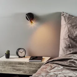SIGMA Pendellamper|Væglamper > Væglampe Sopel Højde 15 cm, sort
