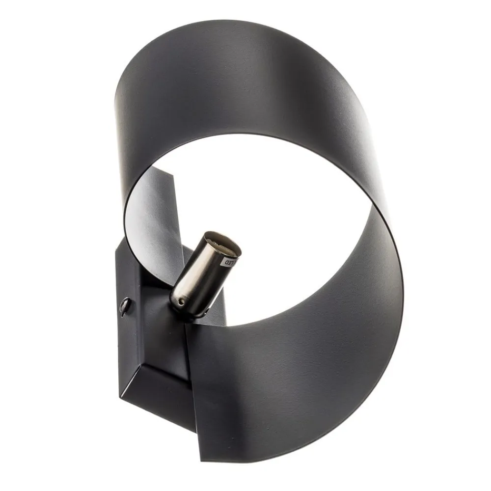EMIBIG LIGHTING Gang|Pendellamper > Væglampe Spiner sort, højde 30 cm, stål