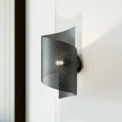 EMIBIG LIGHTING Væglamper > Væglampe Spiral, sort, metal, G9, 29 cm høj