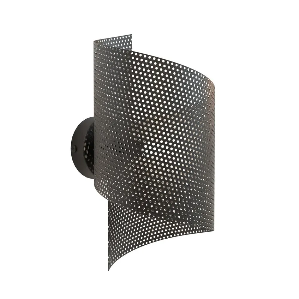 EMIBIG LIGHTING Væglamper > Væglampe Spiral, sort, metal, G9, 29 cm høj