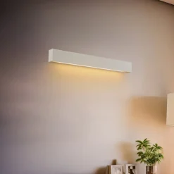 Væglamper|Væglamper ^ Nowodvorski Lighting Væglampe Straight S, 62 cm, hvid