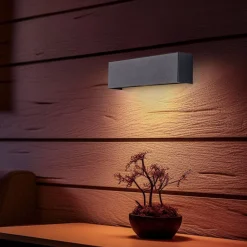 Væglamper|Væglamper ^ Nowodvorski Lighting Væglampe Straight XS, bredde 26 cm, grafit