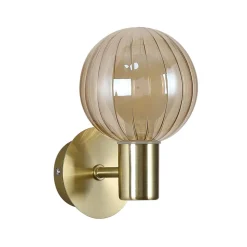 Searchlight Væg- Og Spejllamper > Væglampe til badeværelset Lumisphere, creme-/messingfarvet, højde 12 cm