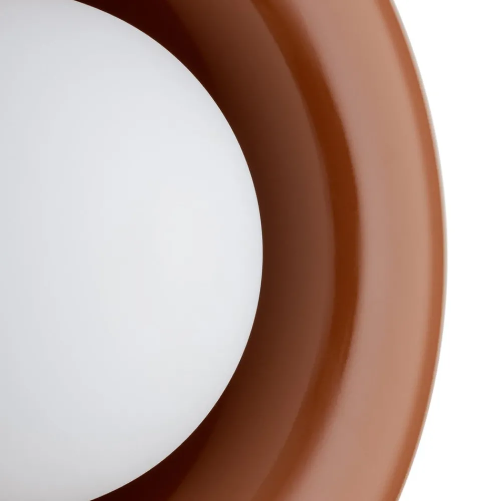 Argon Væglamper > Væglampe Tina, terrakotta/opal, glas, Ø 19 cm