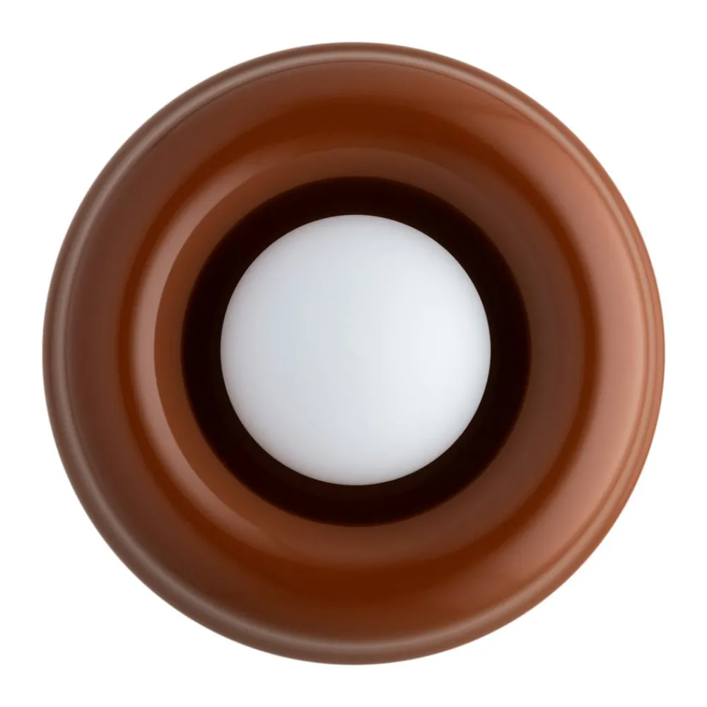 Argon Væglamper > Væglampe Tina, terrakotta/opal, glas, Ø 19 cm
