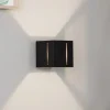 SOLLUX LIGHTING Væglamper|Væglamper > Væglampe Topic op/ned i aluminium, sort