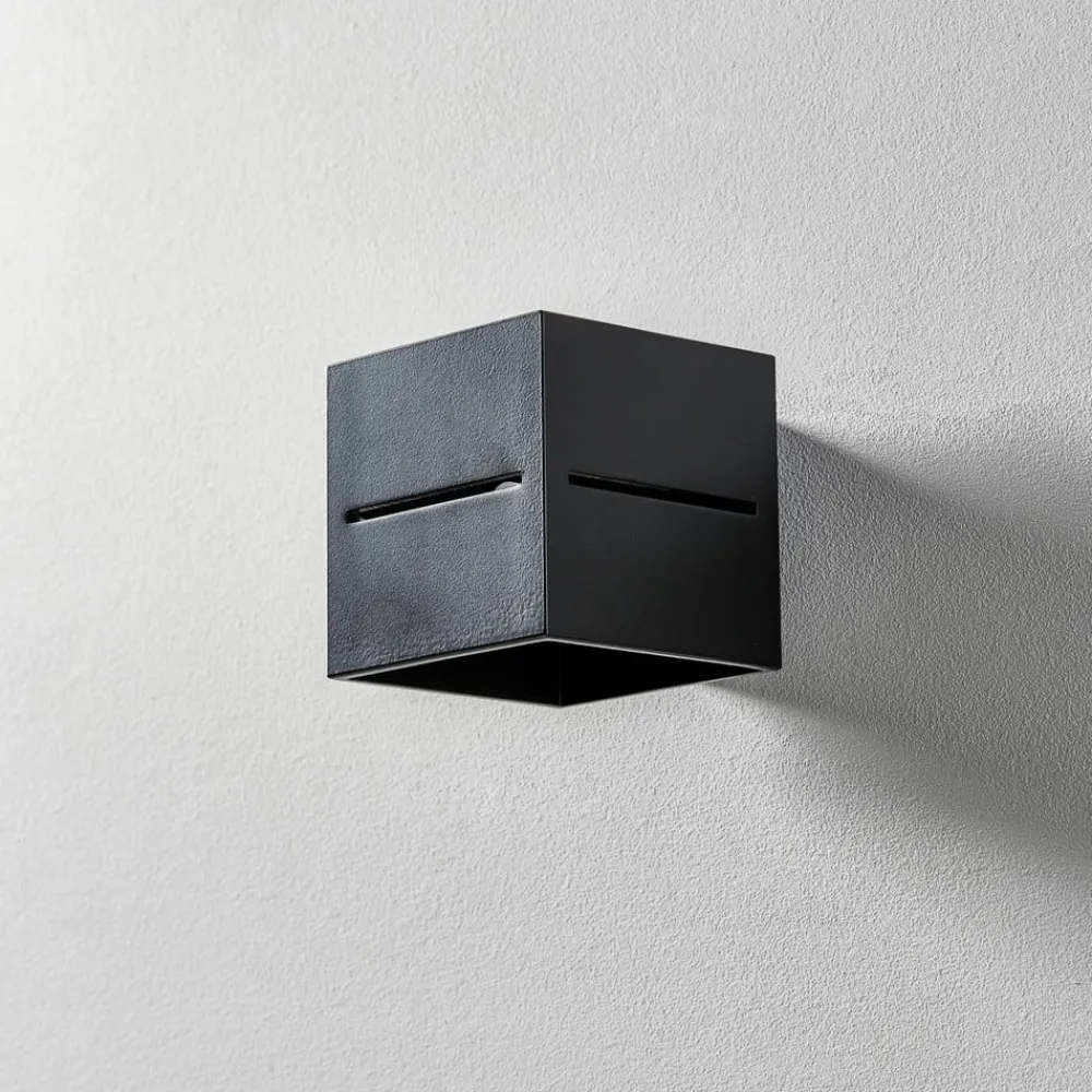 SOLLUX LIGHTING Væglamper > Væglampe Top up/down, sort krop