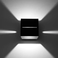 SOLLUX LIGHTING Væglamper > Væglampe Top up/down, sort krop