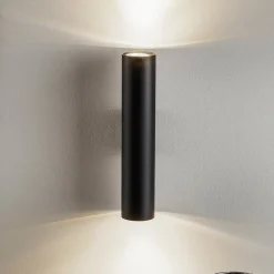 SOLLUX LIGHTING Væglamper > Væglampe Tube op/ned, sort